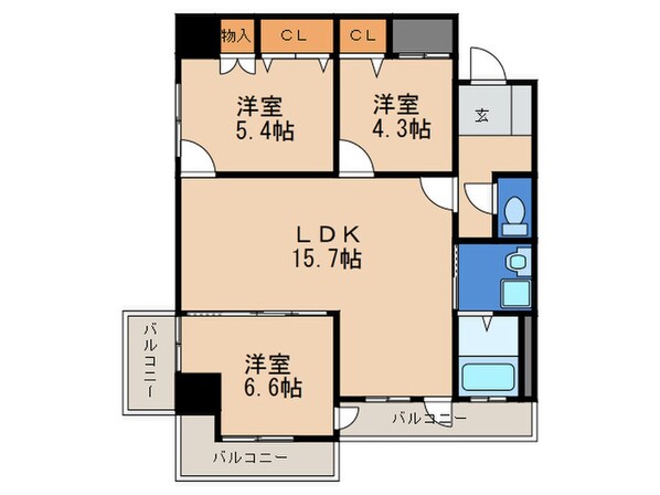 ピポットコート今池の物件間取画像